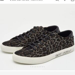 Saint Laurent Malibu Low Top Sneakers-Leopard